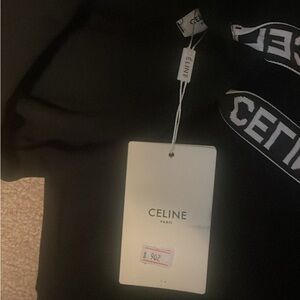 Celine Black Graphic Tee